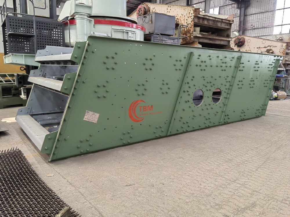 3YK2460 double shaft three layer vibrating screen to Austrialia