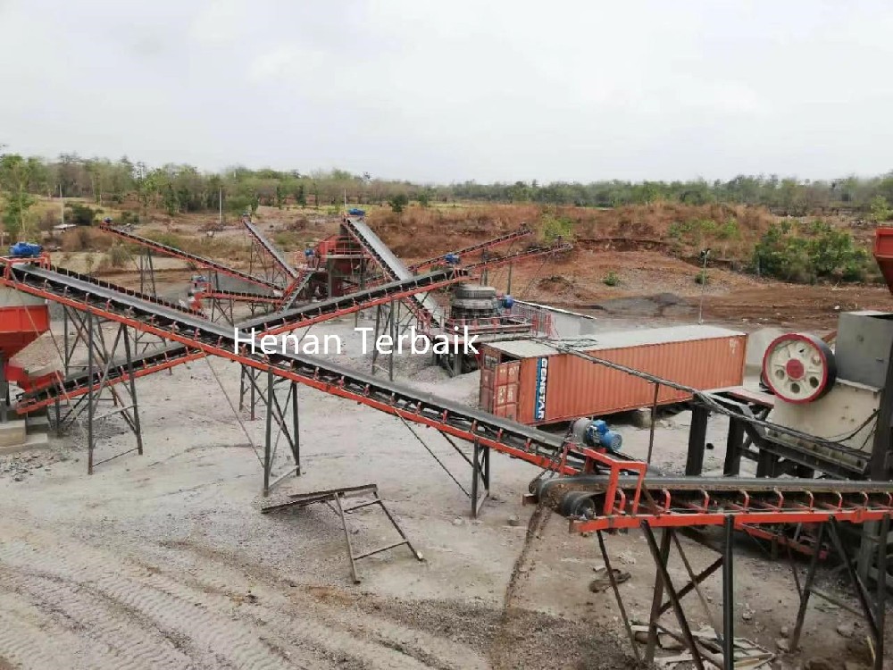 300TPH Mountain Stone Crushing Plant In Indonesia